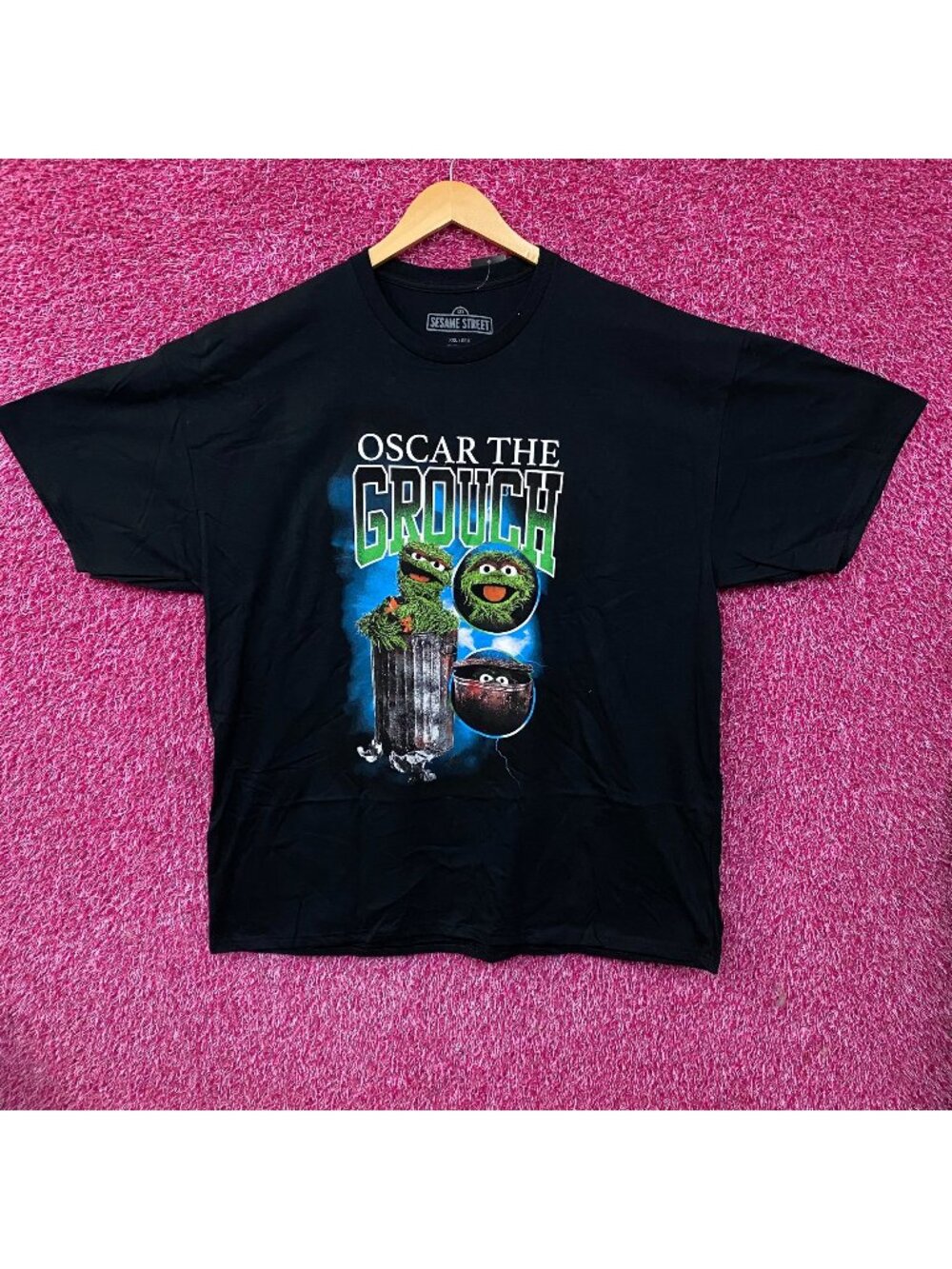 Sesame Street Oscar The Grouch Retro Graphic T-Shirt 2XL